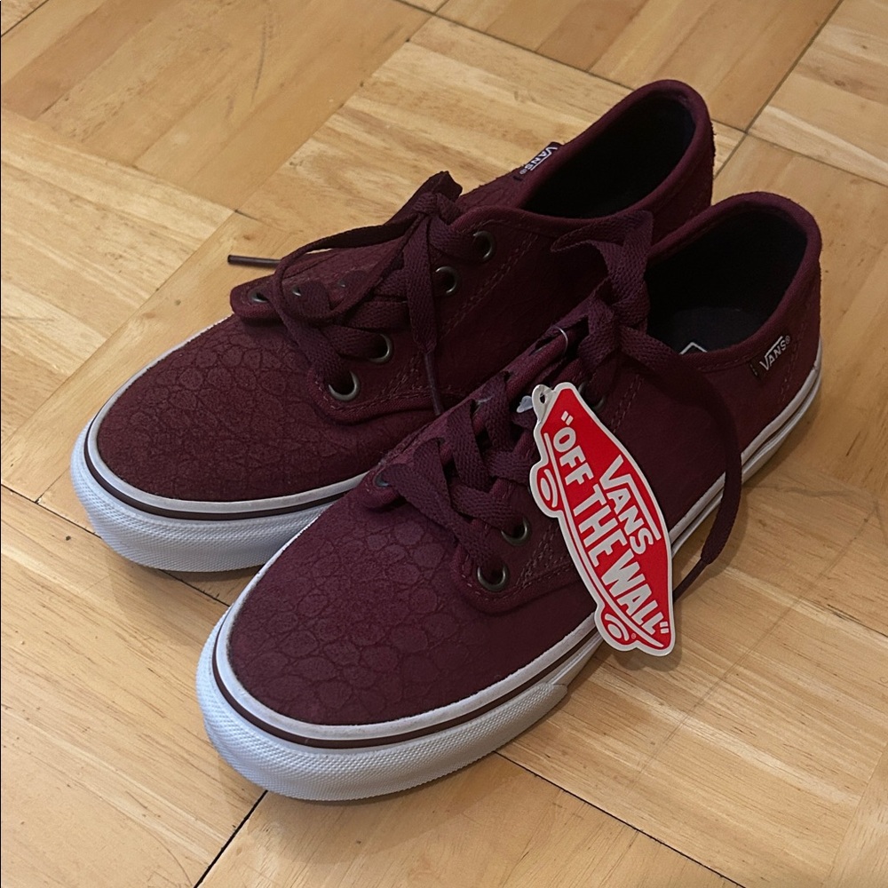Vans Deep Burgundy Lace-Up Sneakers